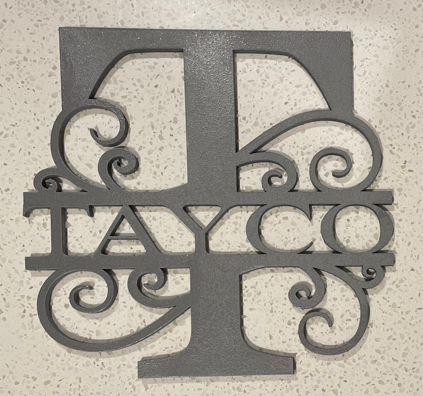 20” Wood Monogram