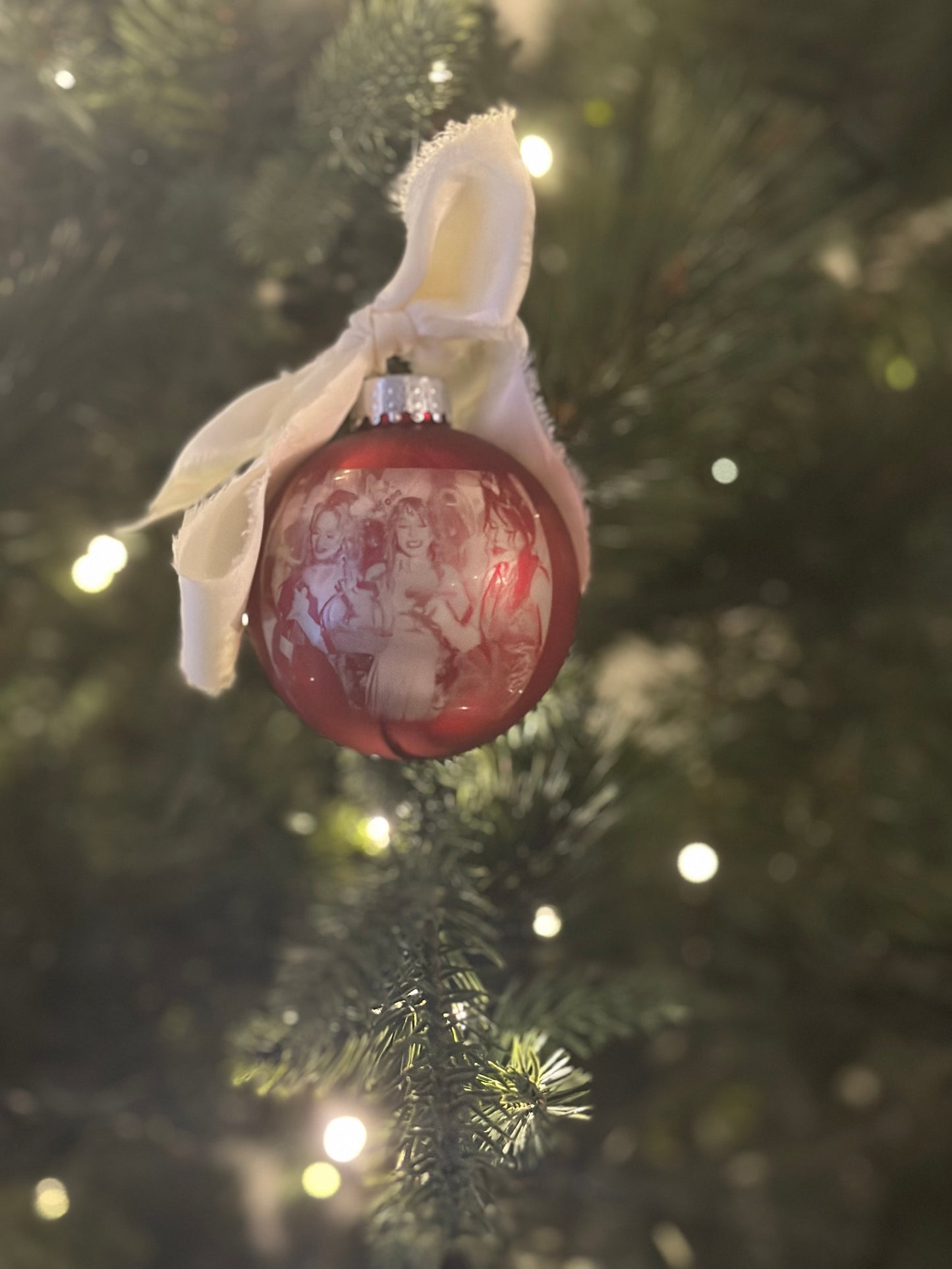 Photo engraved glass ornaments