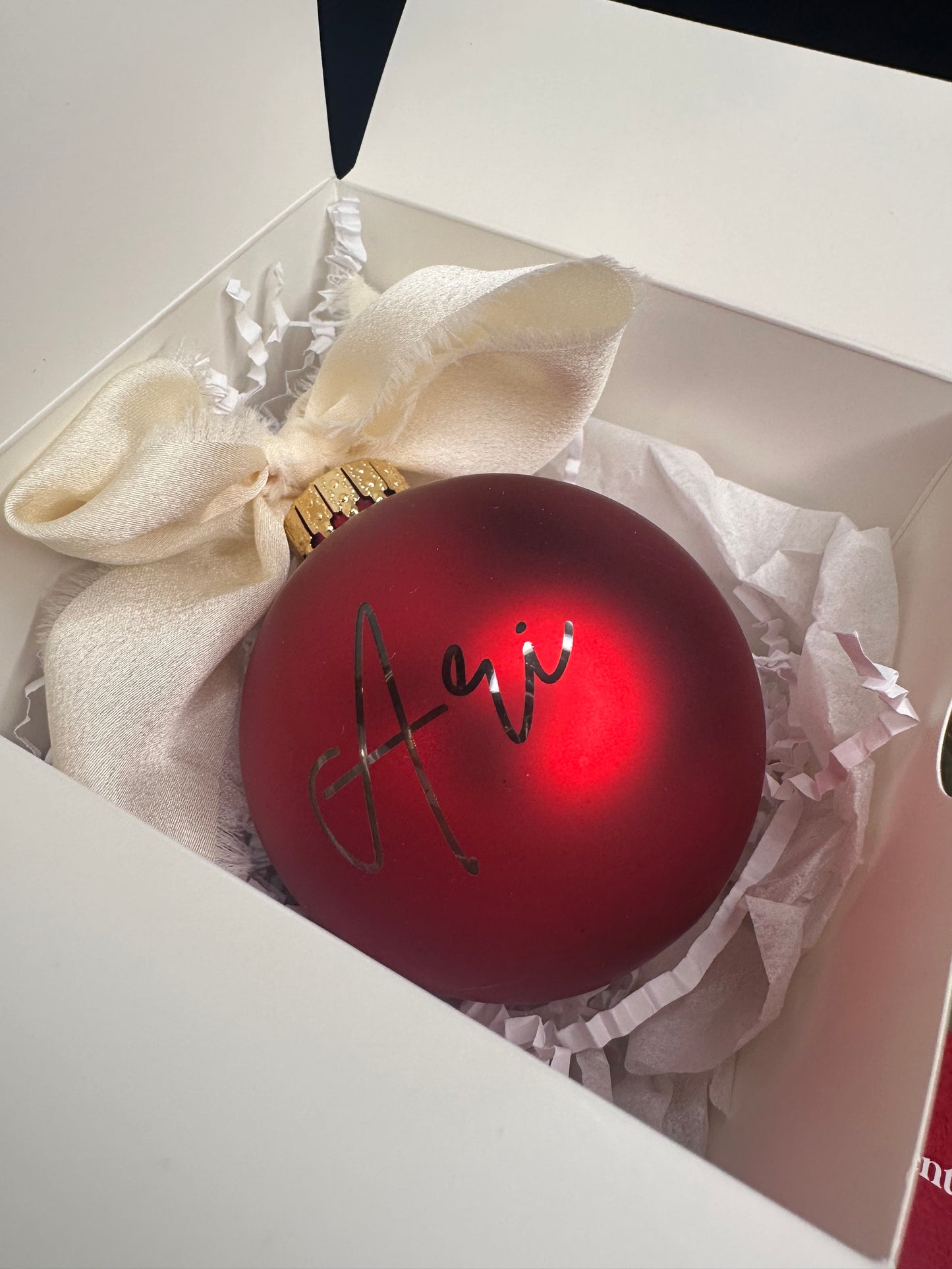 Glass Name Ornaments - Custom Engraved