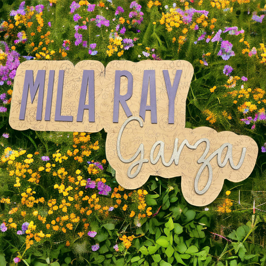 Nursery Baby Name Sign