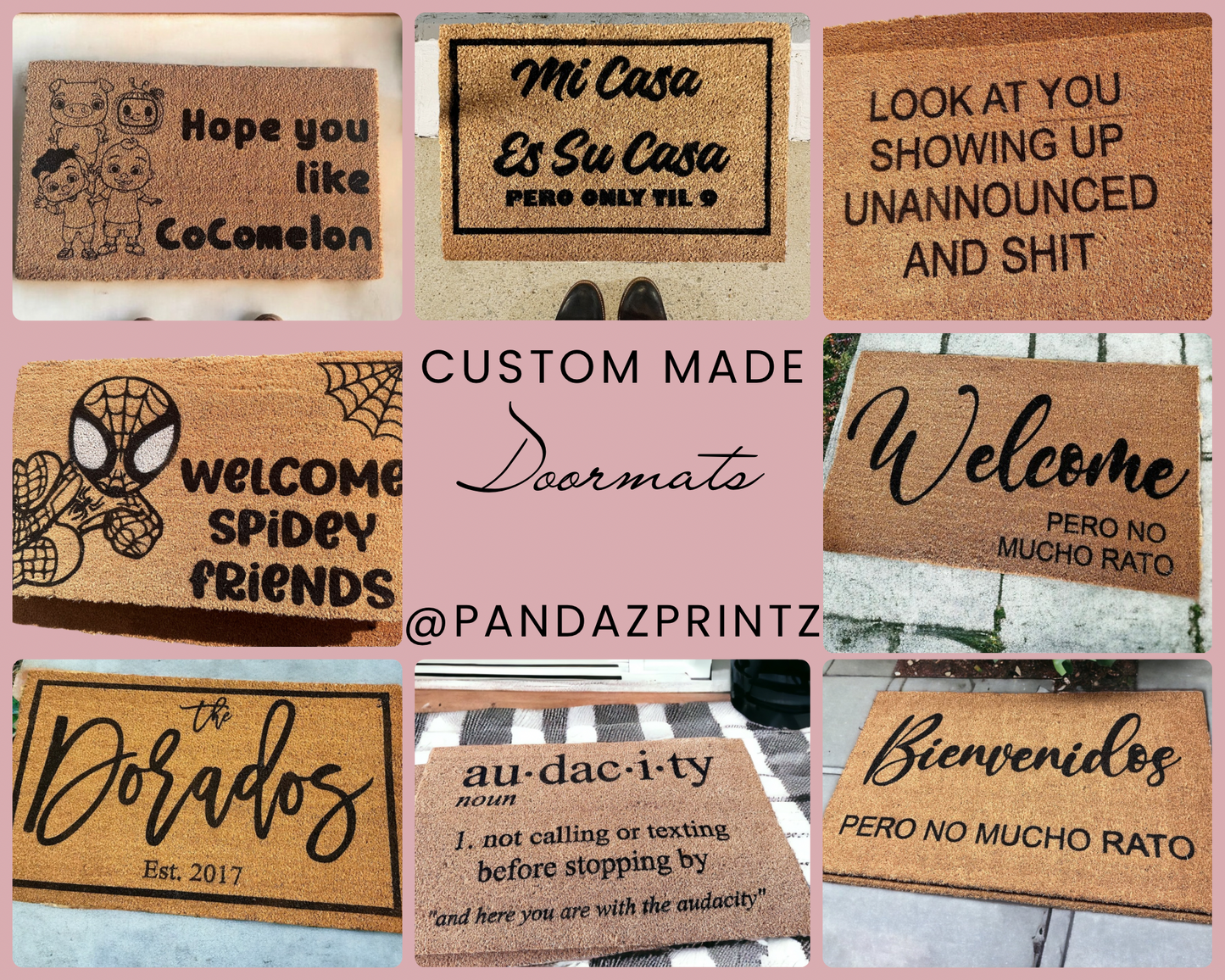 Bless This Home Doormat – Customizable with Family Name!