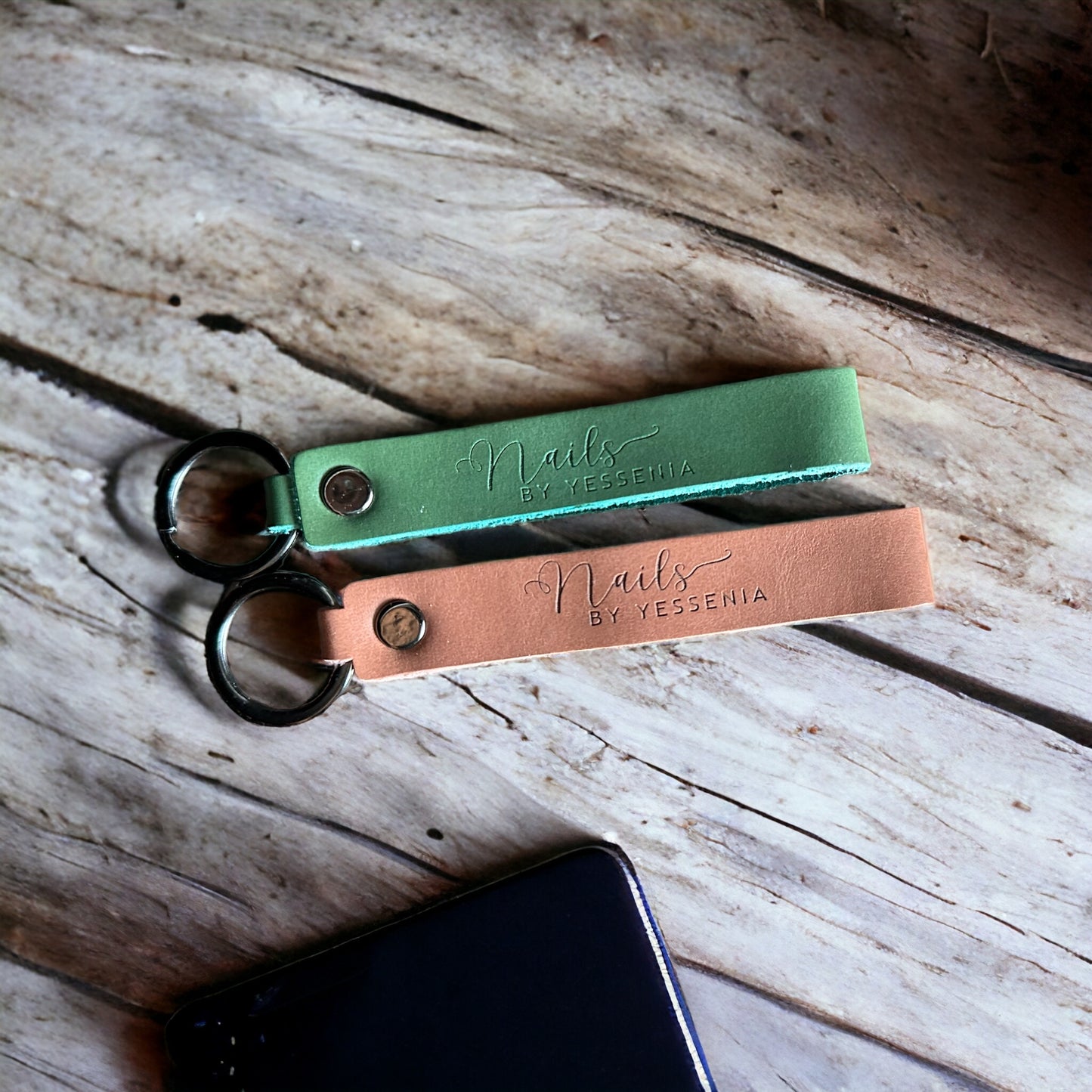 Personalized Leather Keychain