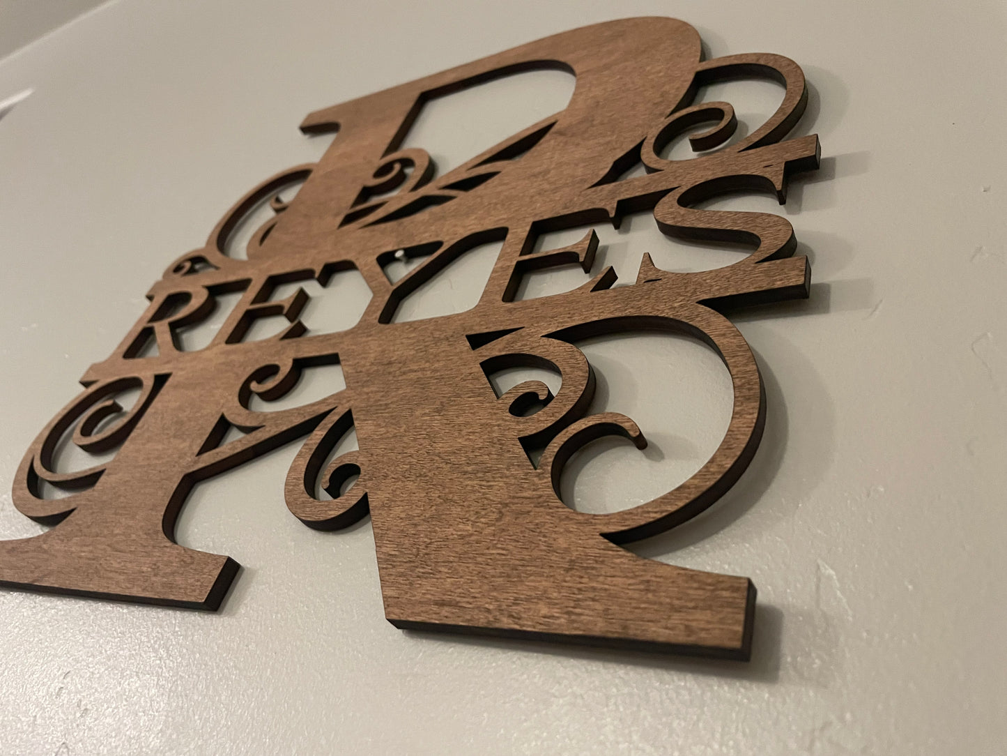 20” Wood Monogram