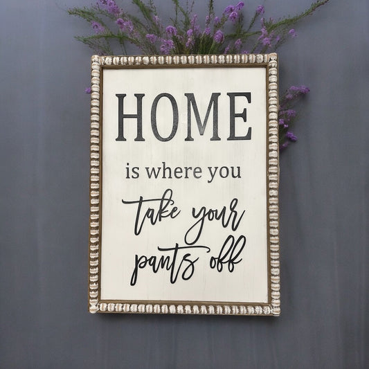 🏠 HOME is where you… - Wood Sign Home Decor