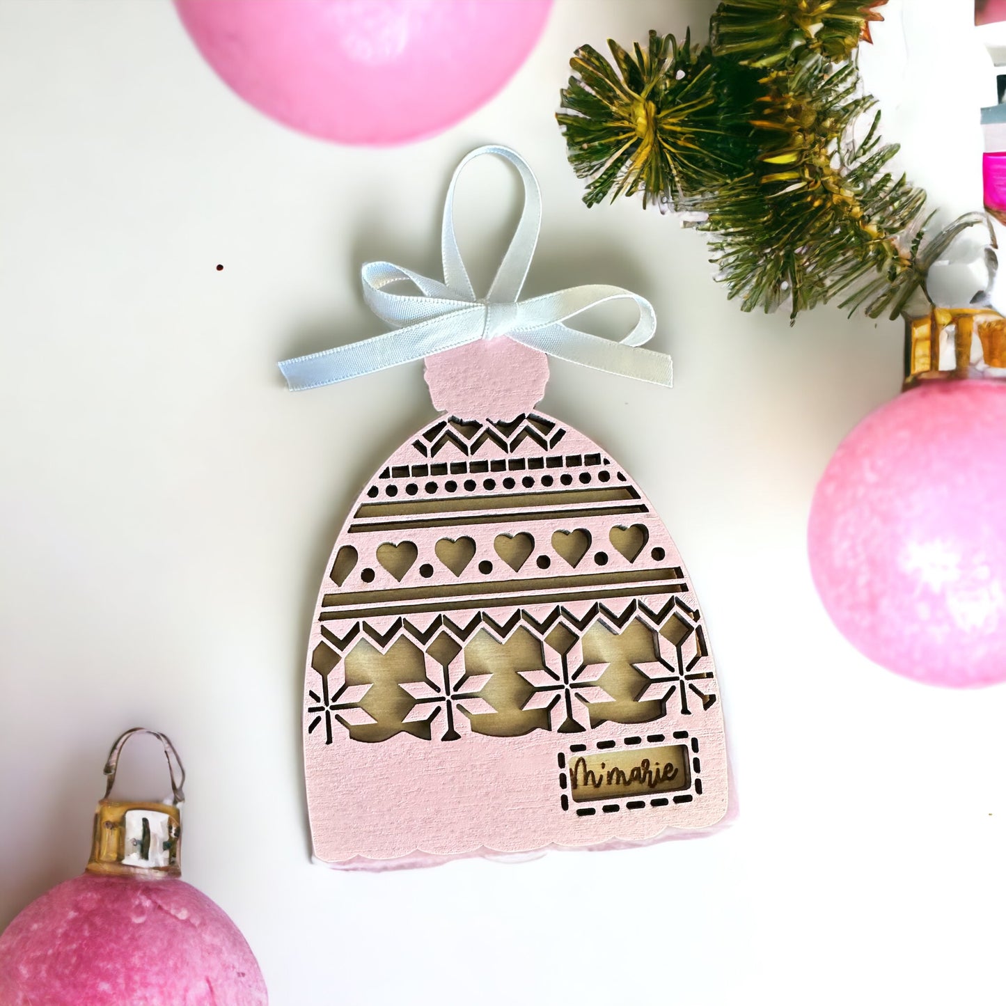 Personalized Winter Beanie Ornament