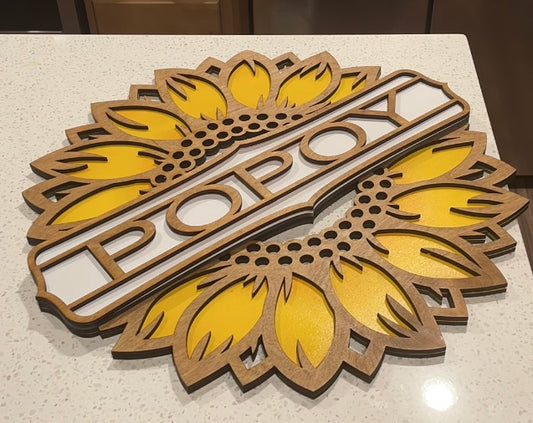 Sunflower Welcome Sign