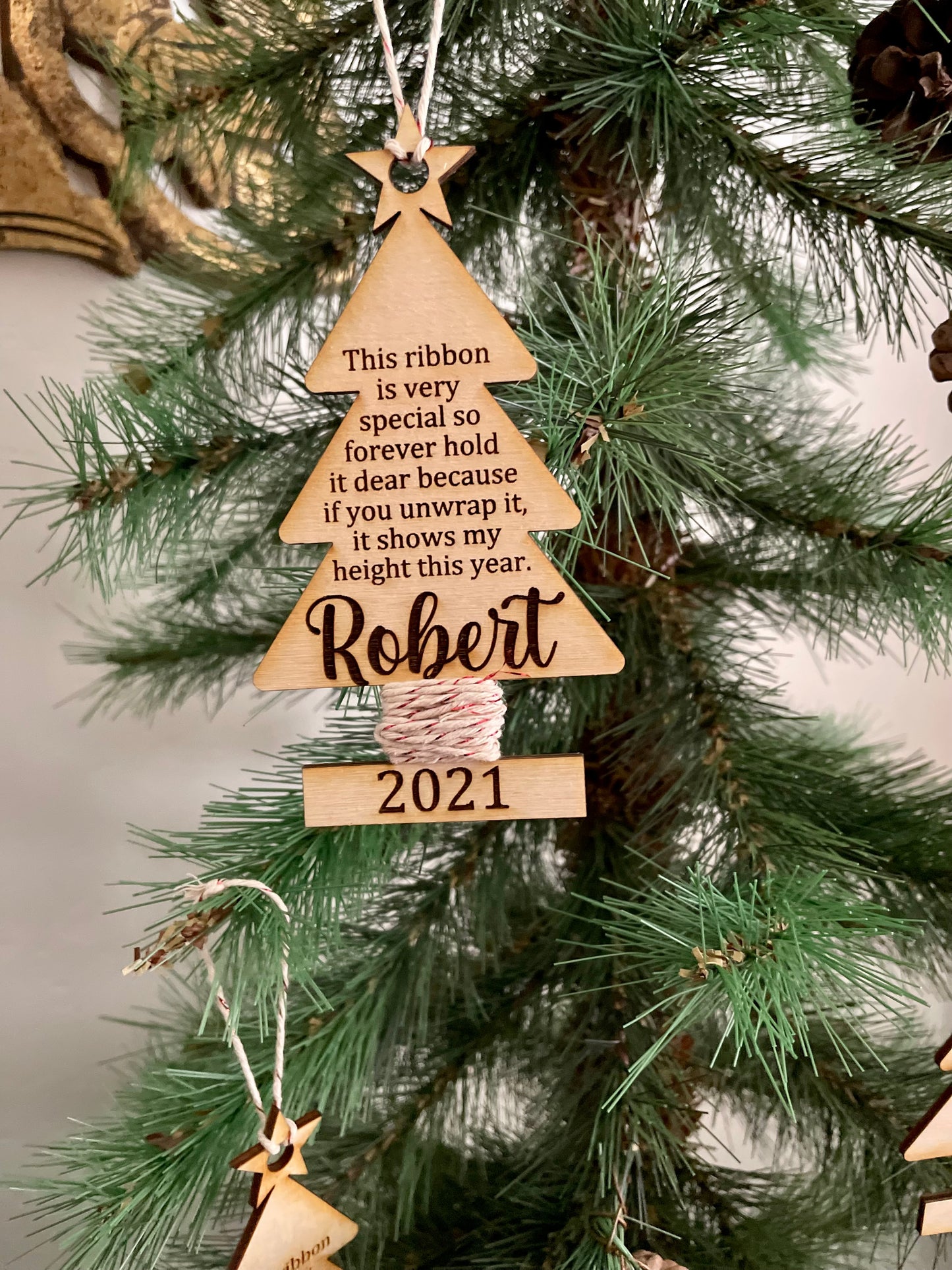 Kids Height Measurement Ornament - 2025 Version Avail