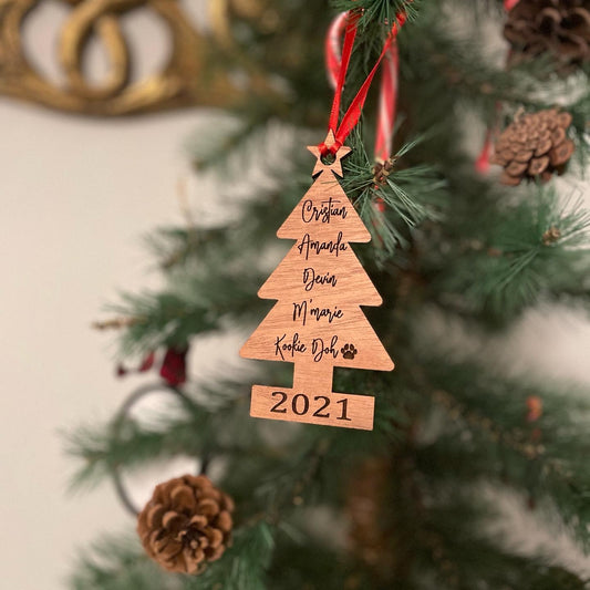 Christmas Family Tree Ornament - 2024 Version Available