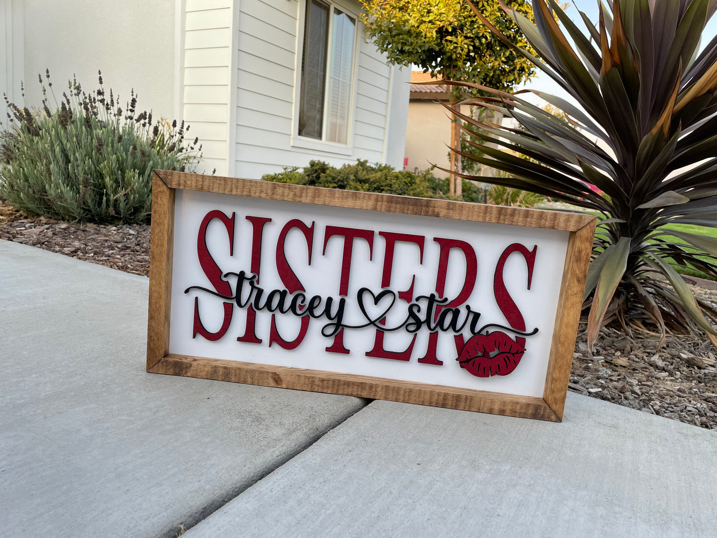 Split Name Sign Personalized