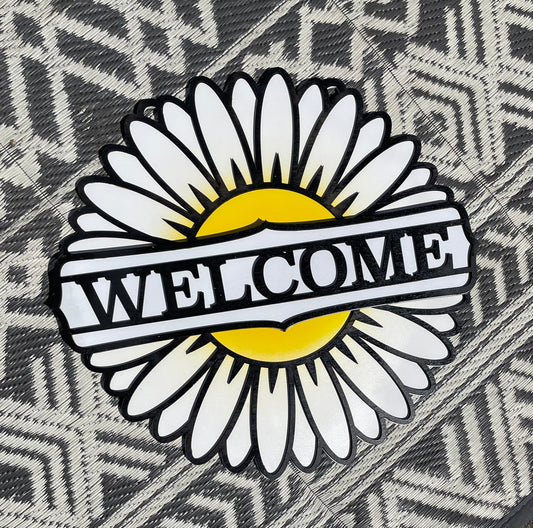 Daisy Welcome Sign