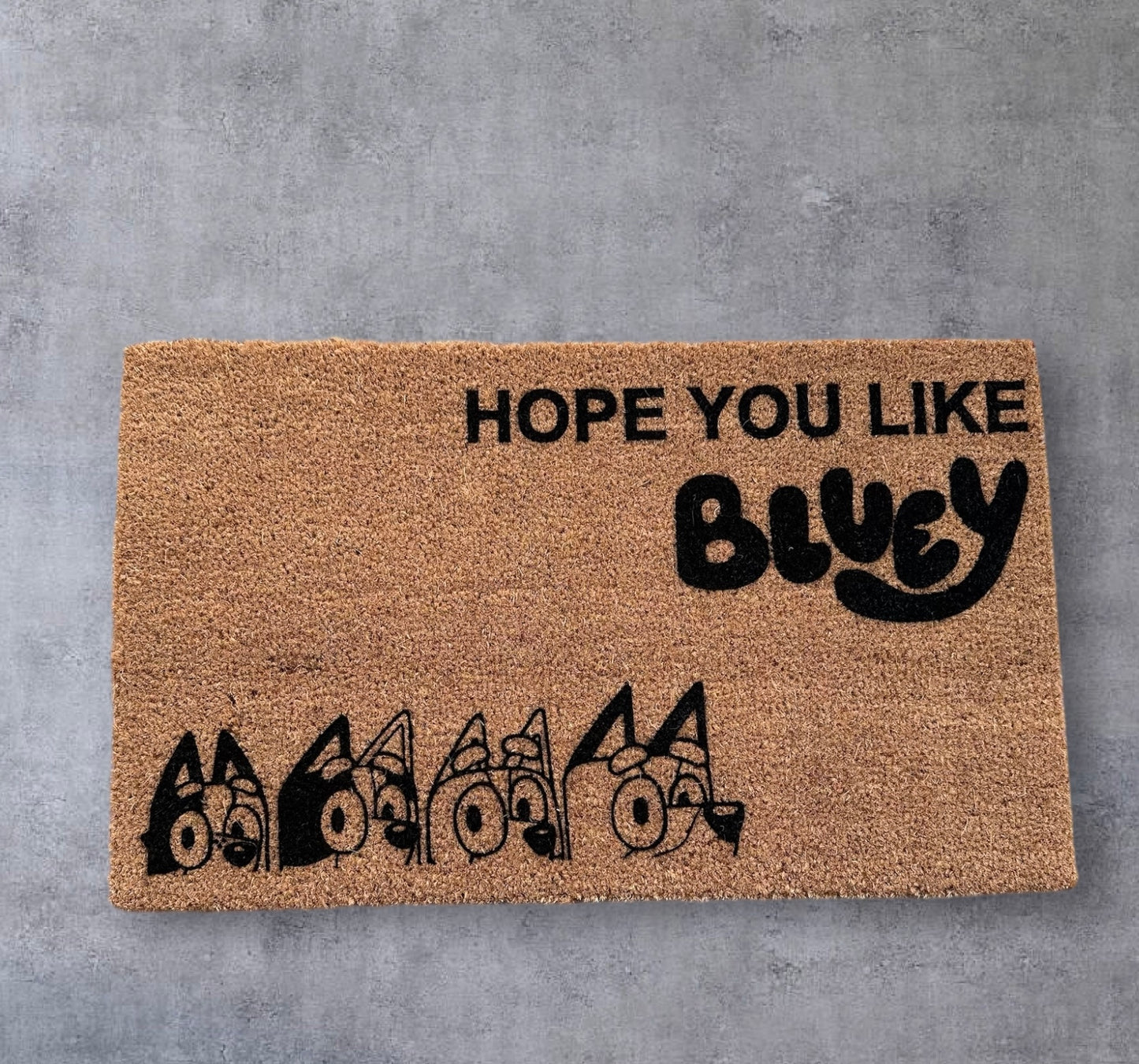 Hope you like Bluey - Funny Doormat | Funny Gift | Welcome Door Mat | Funny Home Decor | Front Door Decor