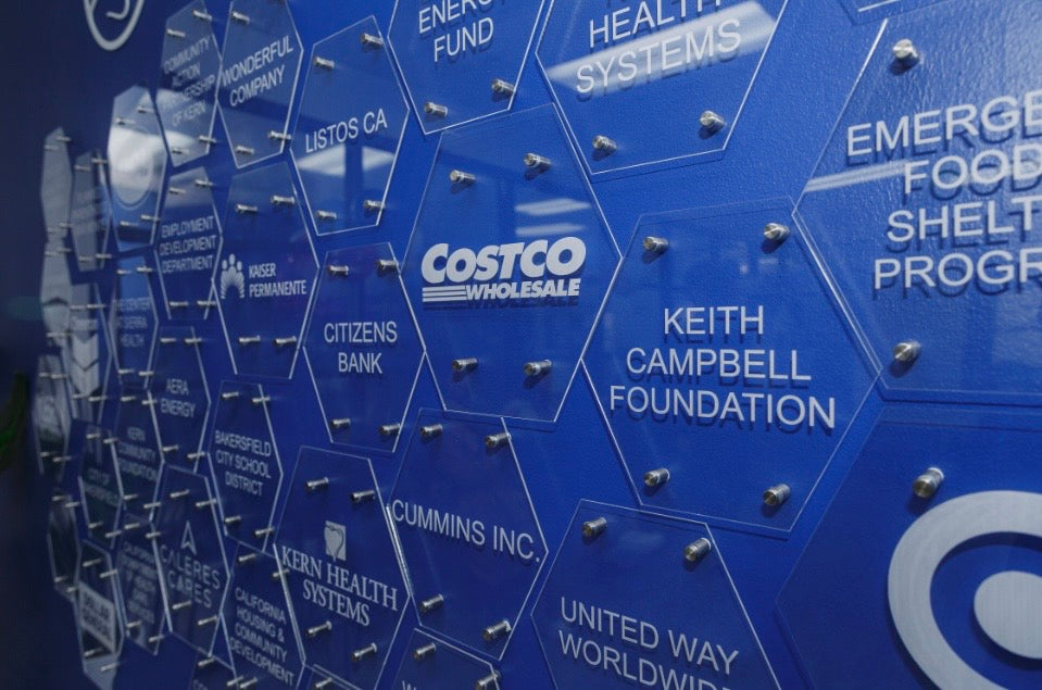 Custom Donor Recognition Wall – Design, Fabrication &amp; Installation