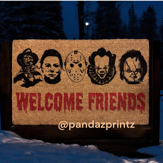 Welcome Horror Friends - Halloween Doormat