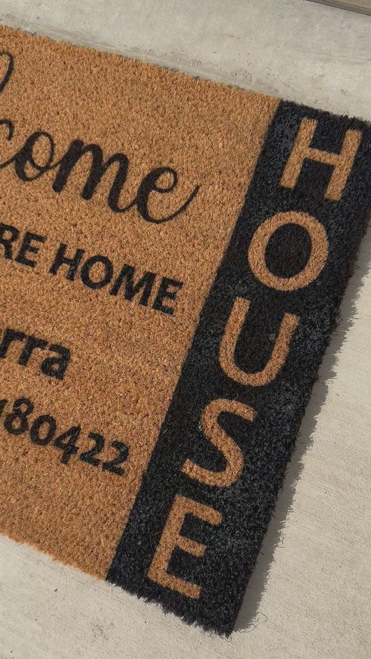 OPEN HOUSE Welcome Doormat - Real Estate Open House