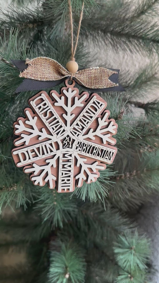 Snowflake Name Ornament