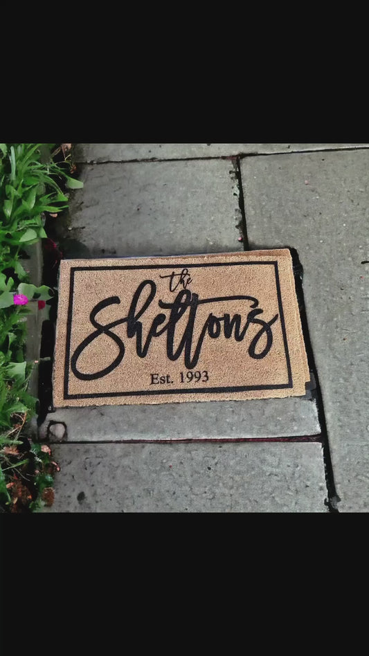 LOOK AT YOU showing up UNANNOUNCED and sh!t - Coir Doormat
