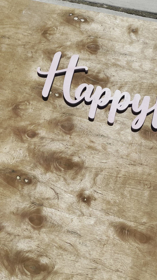 Painted Custom Wood Cutout