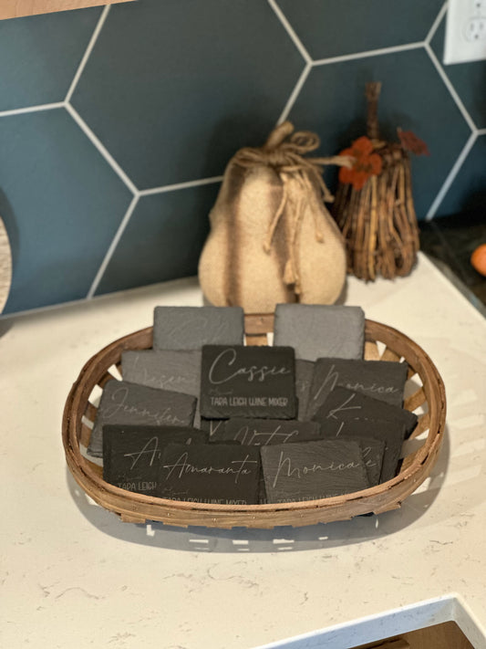 Slate Coasters - Custom Engraving