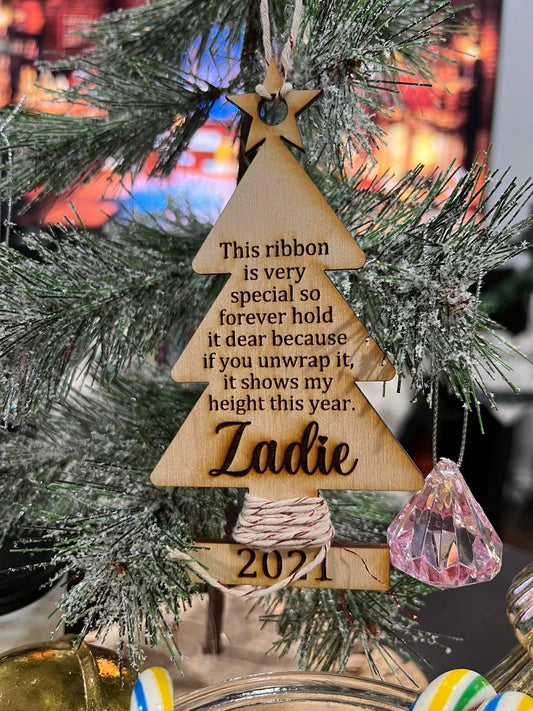 Kids Height Measurement Ornament - 2026 Version Avail