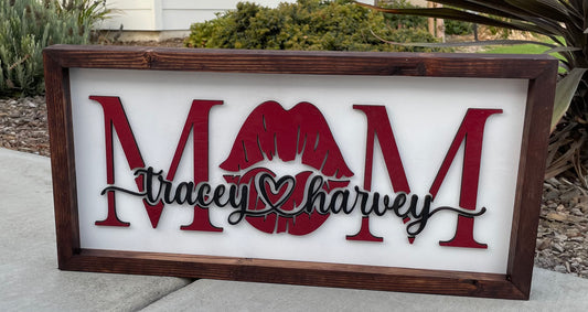 Split Name Sign Personalized