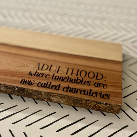 Engraved Wood Charcuterie Board